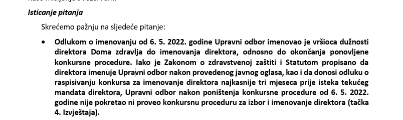revizija dom zdravlja stolac
