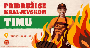Burger King Mostar zapošljava nove članove tima: Otvorene pozicije za Team Membere i Shift Managere