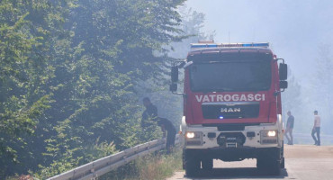 Požar na Rujištu, vatrogasci