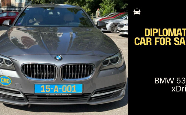 Njemačko veleposlanstvo prodaje službeni BMW 530d xDrive iz 2015. godine sa malom kilometražom, poznata početna cijena