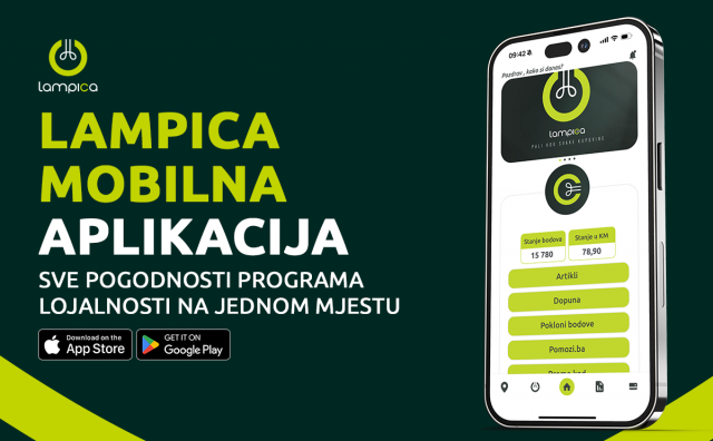 Lampica mobilna aplikacija – sve pogodnosti programa lojalnosti na jednom mjestu
