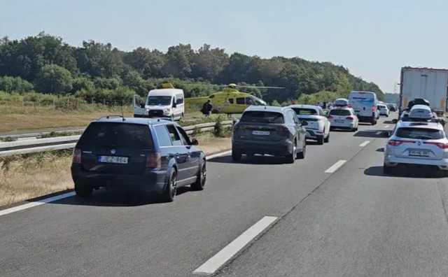 Nesreća na autocesti A1: Prekinut promet, stigao i helikopter