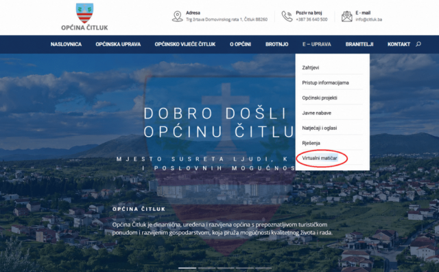 Čitluk uveo 'Virtualnog matičara': Rodni listovi i druga uvjerenja sada se mogu zatražiti online