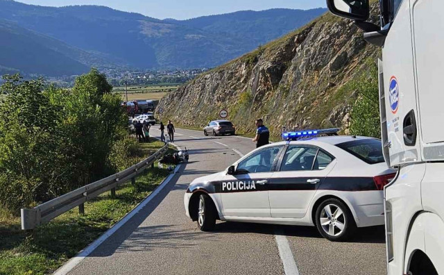 Teška nesreća u Šuici: Motociklist ozlijeđen i prevezen u Split