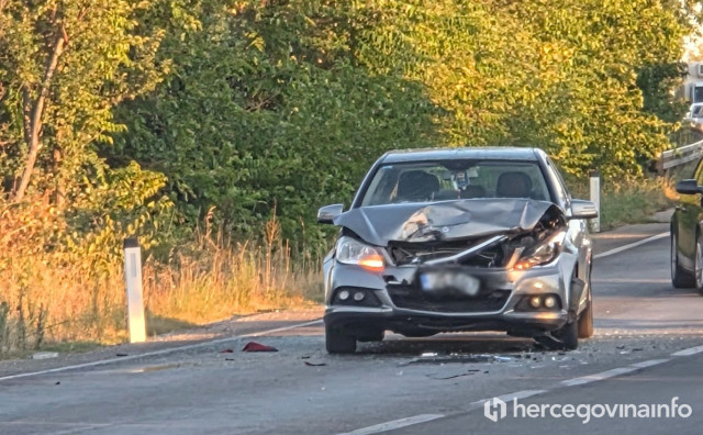 Sudar kod Zračne luke Mostar: Dvije osobe ozlijeđene