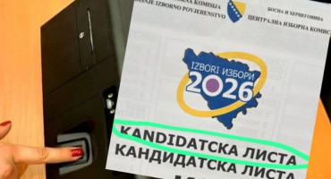 Glasački listić izbori 2026.