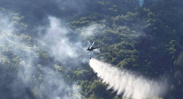 Helikopter OS BiH, požar Konjic