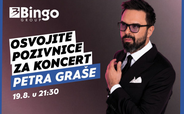Bingo Group i ove godine otvara vrata VIP događaja građanima: Osvojite ulaznice za koncert Petra Graše