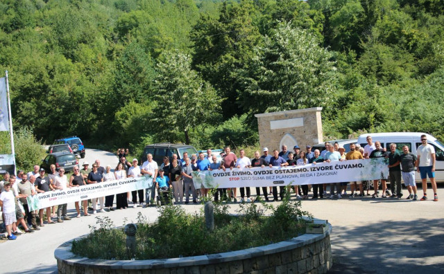 Mjesec dana prosvjeda kod Konjica: Mještani ne dopuštaju radove kod izvorišta