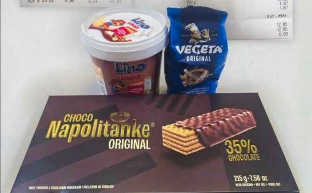 Iste napolitanke, lino lada i vegeta su u Hrvatskoj gotovo duplo skuplje nego u BiH