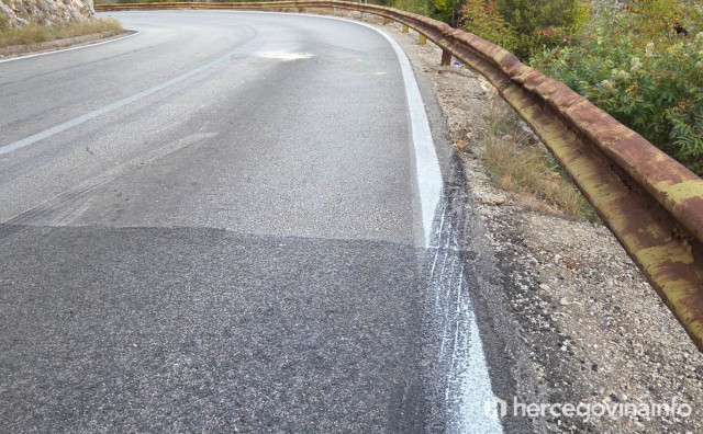 Motociklist ozlijeđen u sudaru s teretnim vozilom na cesti Čitluk – Žitomislić