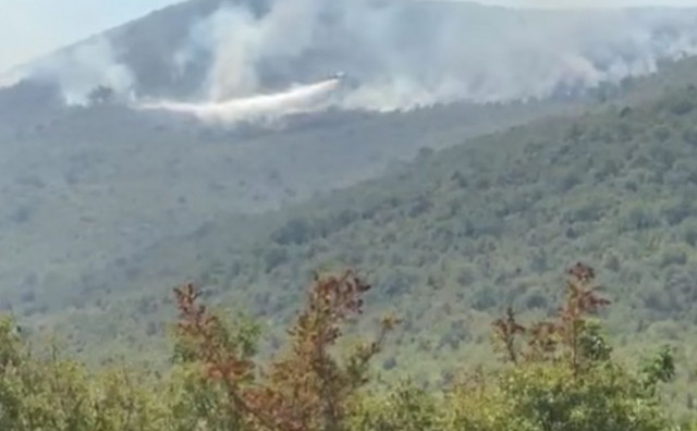 Air Tractor gasi požar iznad Popova polja