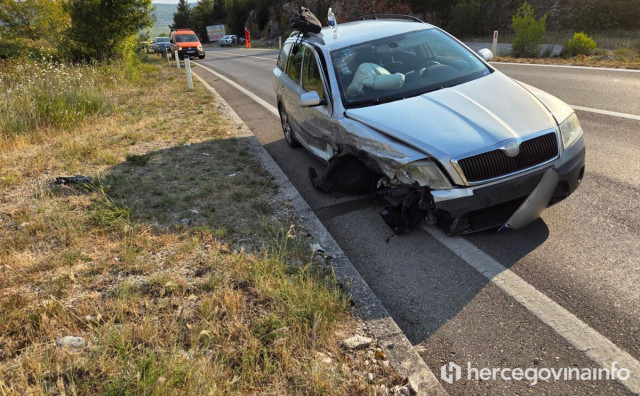 Prometna nesreća na cesti Mostar – Široki Brijeg, promet se odvija usporeno