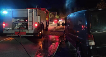 Požar kombi Široki Brijeg Dužice