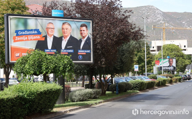 Počela predizborna kampanja: Mostar 'okićen' plakatima