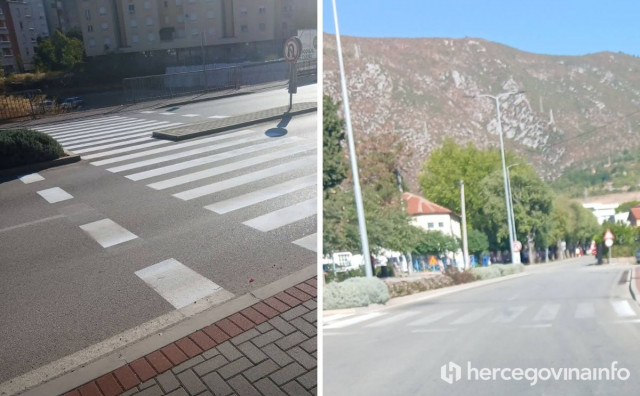 Građani negoduju: Pješački prijelaz na Rudniku izblijedio 13 dana nakon bojanja