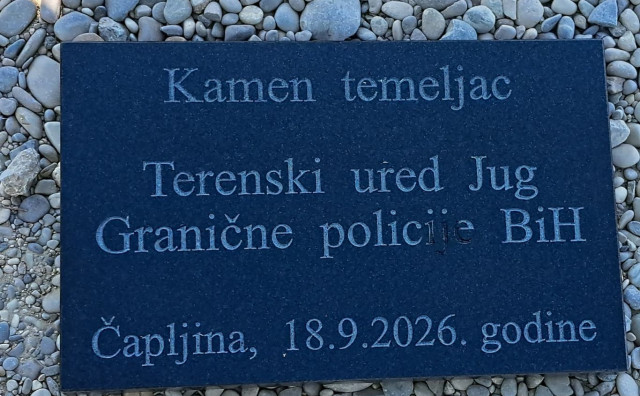 Polaganjem kamena temeljca u Čapljini počela je izgradnja novog objekta Terenskog ureda Jug Granične policije BiH.