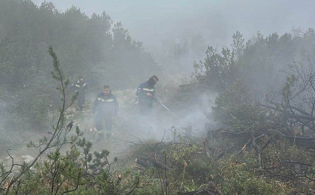 Na Čvrsnici i dalje aktivna žarišta, vatrogasci na terenu