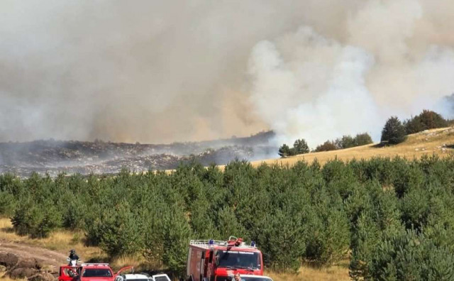 Požar ugrožava Kupres, Tomislavgrad i Prozor-Ramu