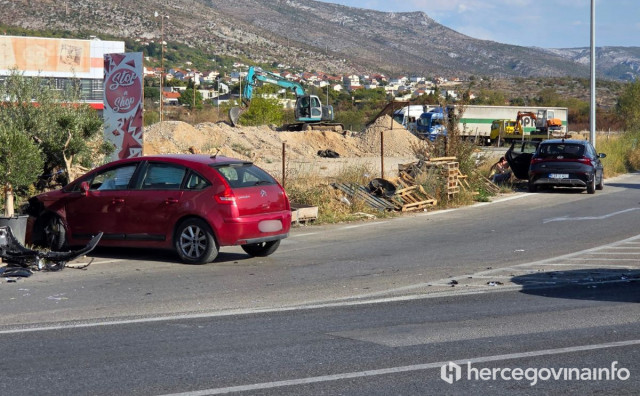Teža prometna nesreća na ulazu u Mostar