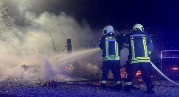 Požar na ugostiteljskom objektu u Starom gradu u Mostaru