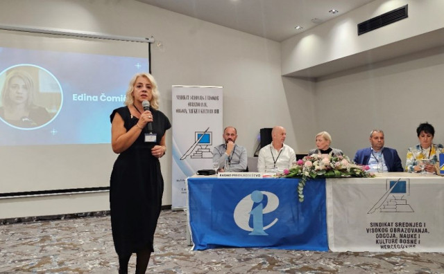 Edina Čomić iz Mostara izabrana je za predsjednicu SSVOONK-a BiH na VIII. kongresu koji je okupio 80 delegata i sindikalne predstavnike iz više zemalja.