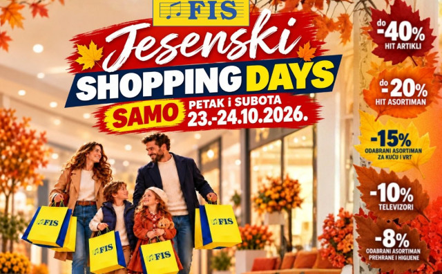 FIS Jesenski Shopping Days – dva dana odličnih popusta i još povoljnije kupovine!