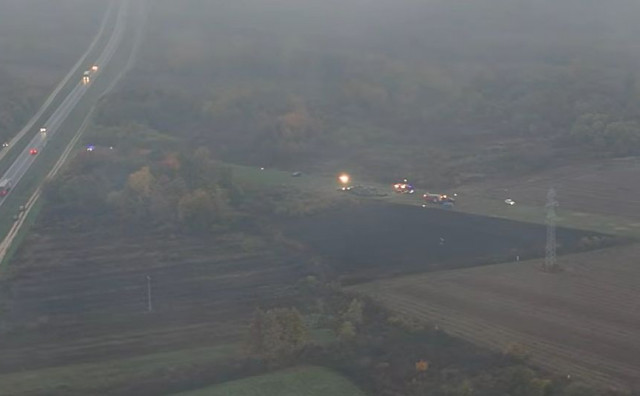 Snimka iz zraka otkriva koliko je blizu ceste pao helikopter u kojem su poginule četiri osobe