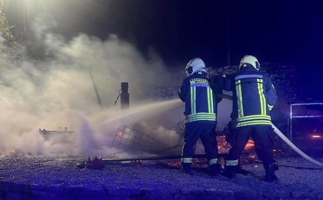 Požar na ugostiteljskom objektu u Starom gradu u Mostaru