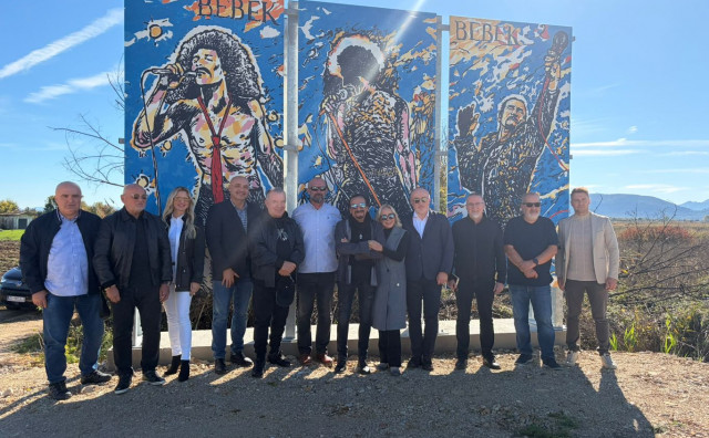 Željko Bebek mural Veljaci, Ljubuški